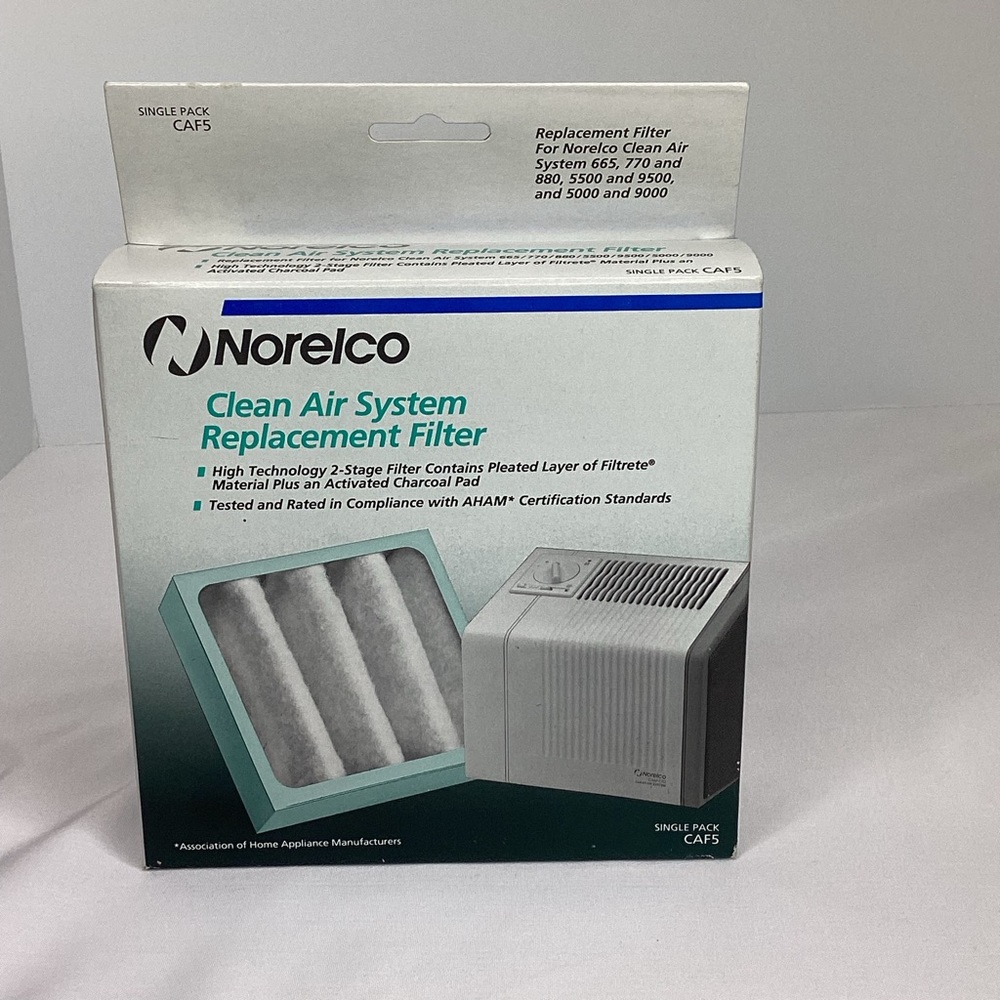 Norelco Clean Air System Replacement Filter New Sealed Single Pack CAF5 770 880